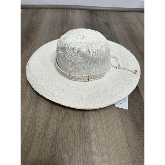 Nikki Beach Saylor Hat in White $77 main image 4